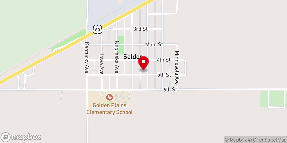 Map showing location of Selden United Methodist Church