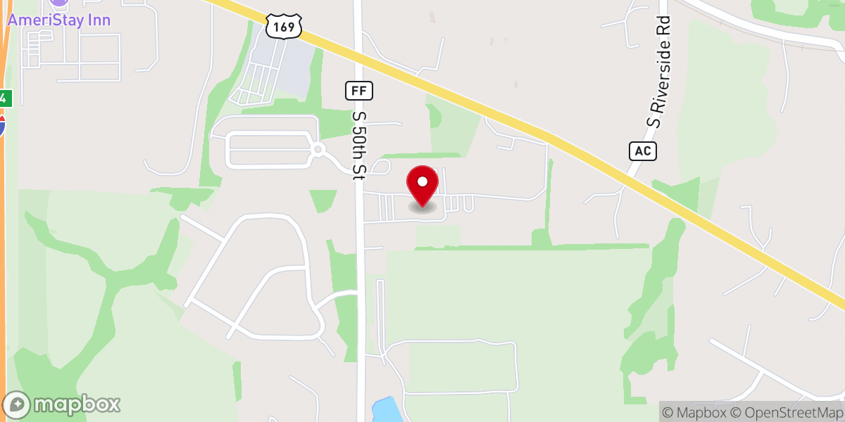 Map showing location of Grace Calvary Chapel