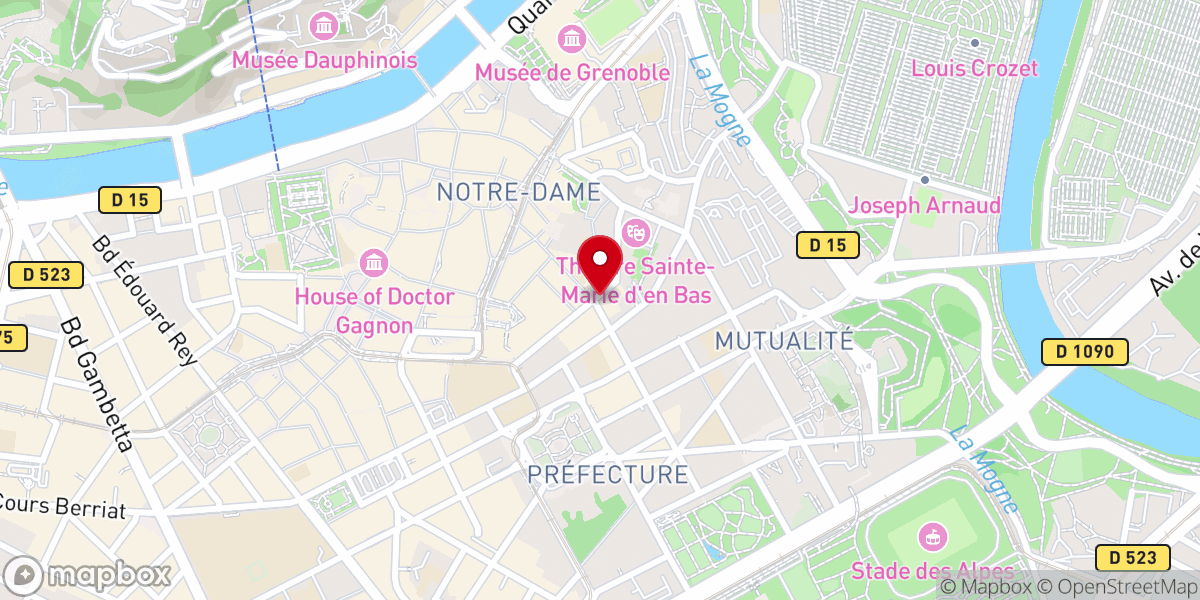 Map showing location of Le couvent Sainte-Cécile