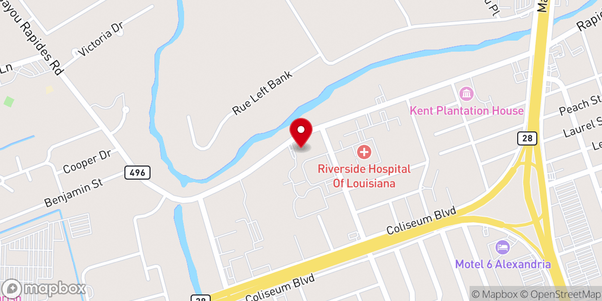 Map showing location of Live Oak Community Church