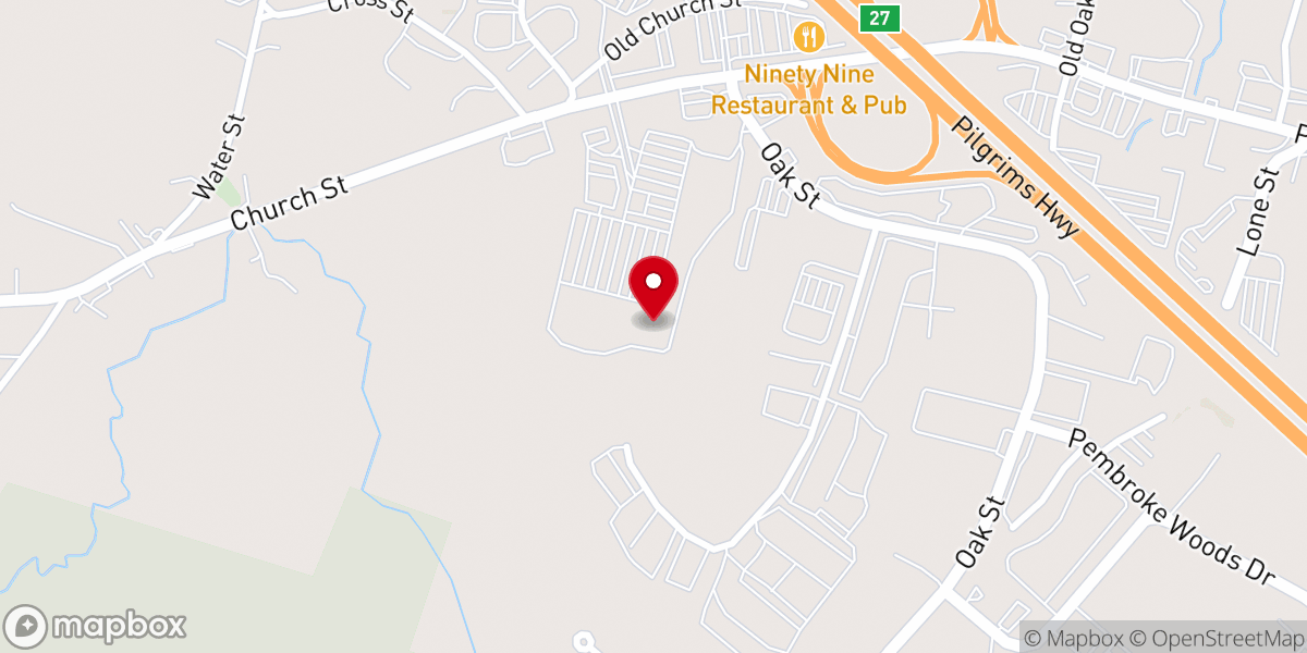 Map showing location of Staples