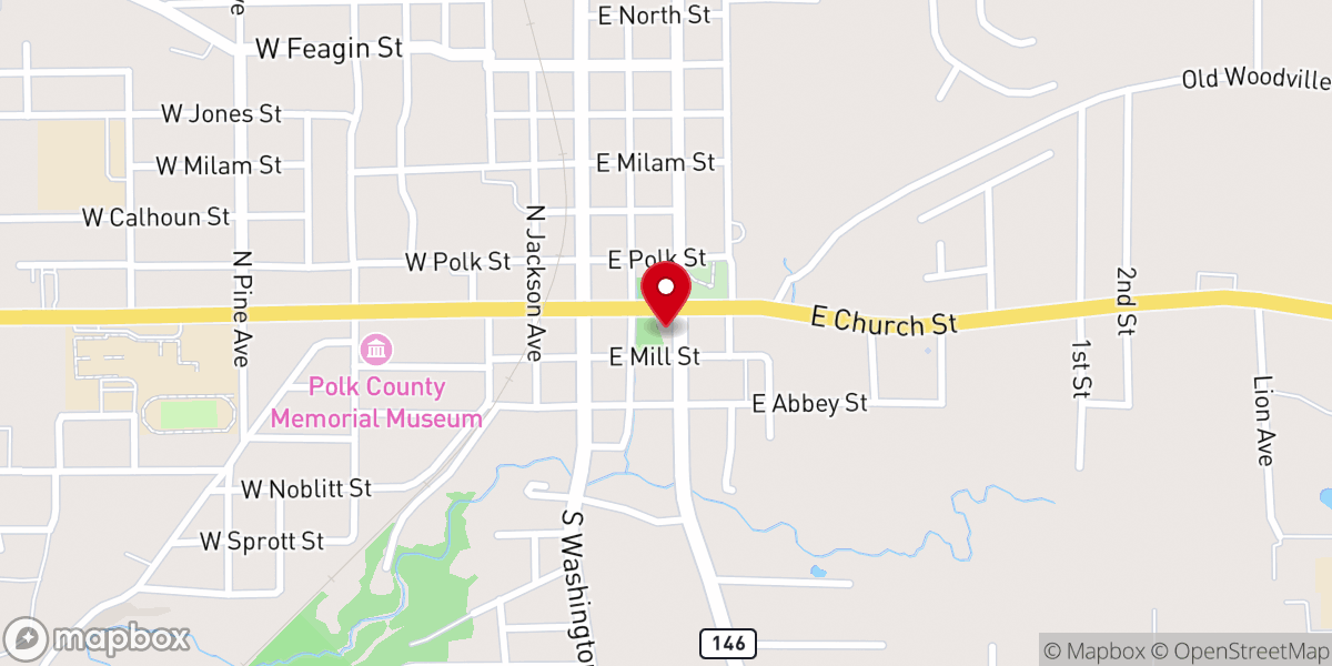 Map showing location of Melbo's