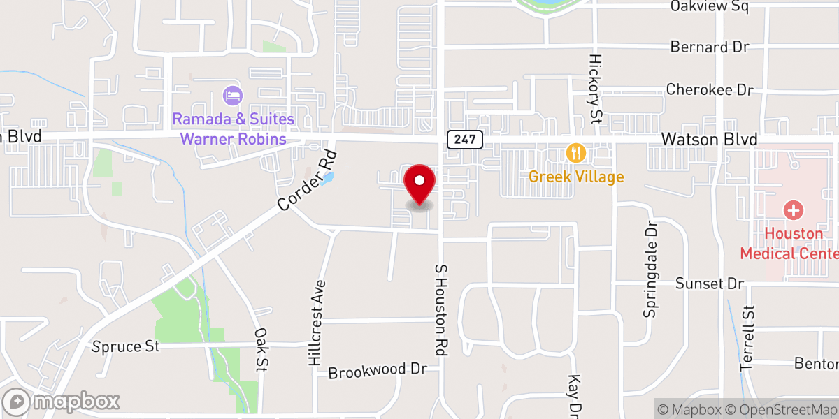 Map showing location of Trinity United Methodist Church