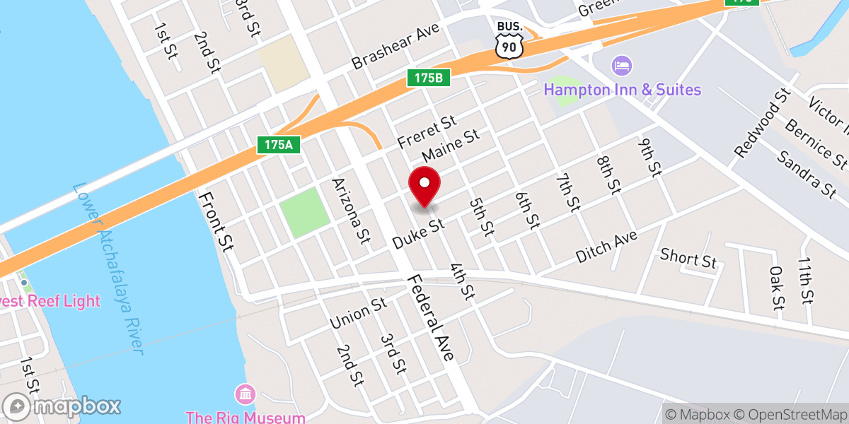 Map showing location of Mr. Lion Baptist Church