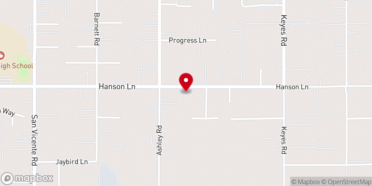 Map showing location of Ramona Southern Baptist Church