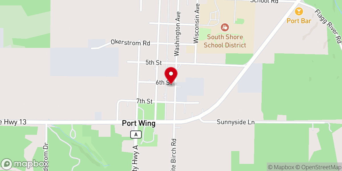 Map showing location of First Lutheran Church