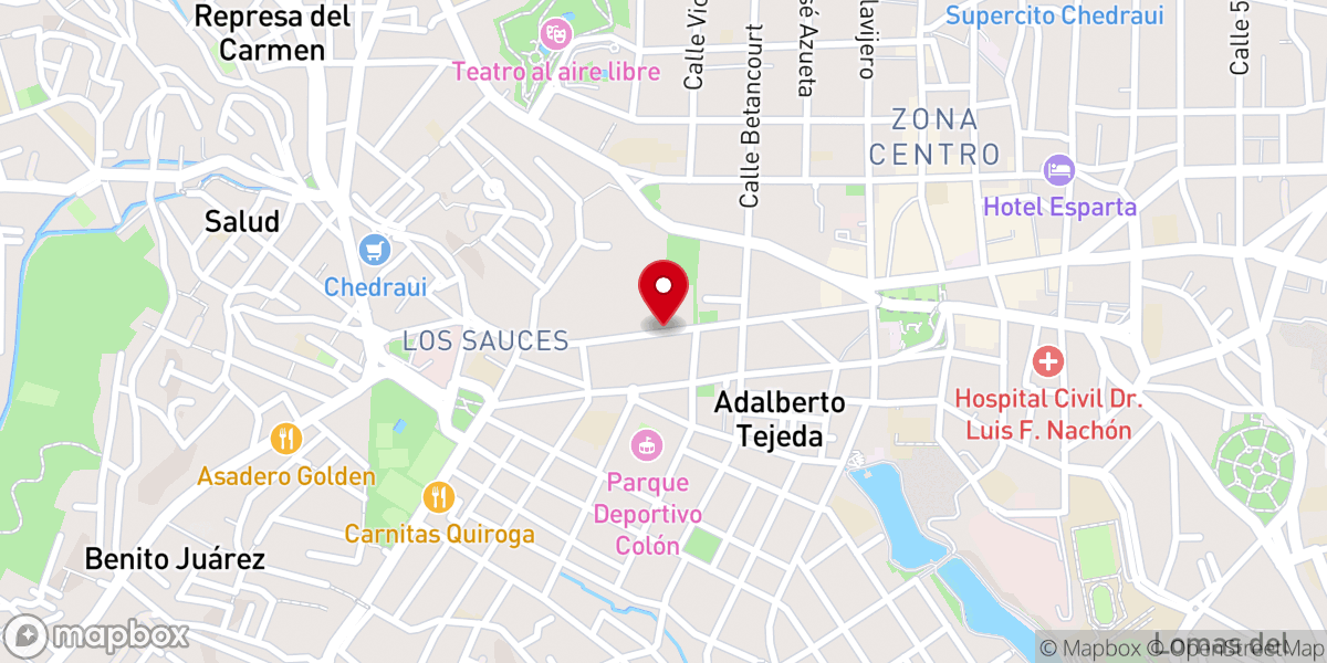 Map showing location of Rectoría de Santiago Apóstol