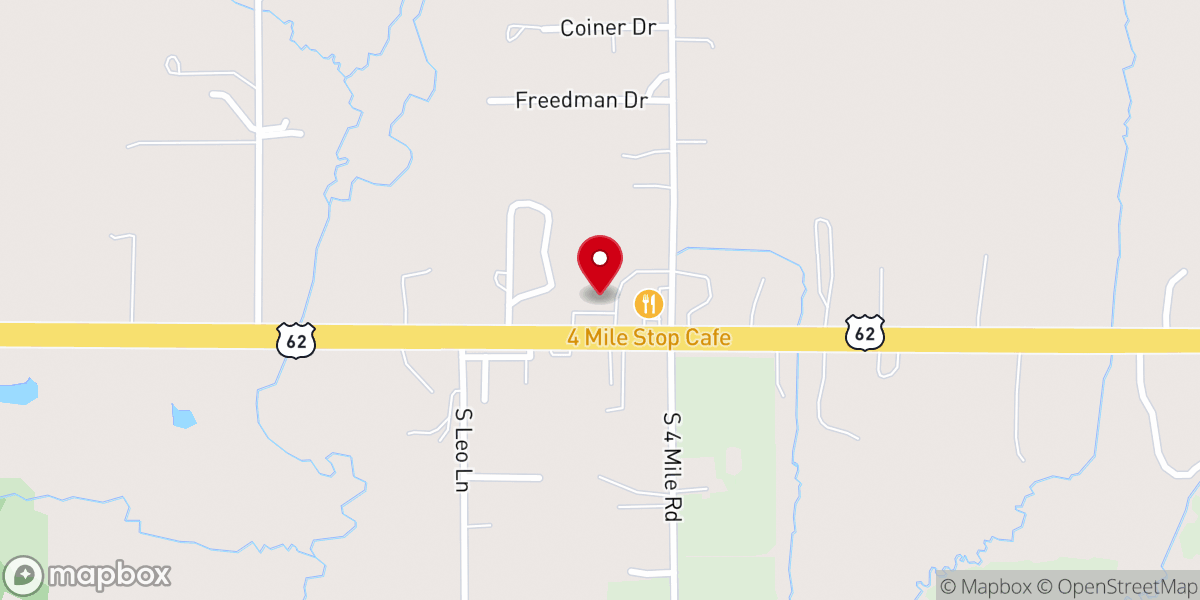 Map showing location of Community Gospel Center
