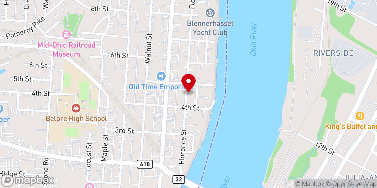 Map showing location of Whitman Chapel AME Church