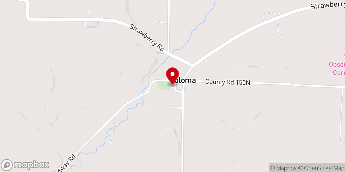 Map showing location of Coloma Friends Church