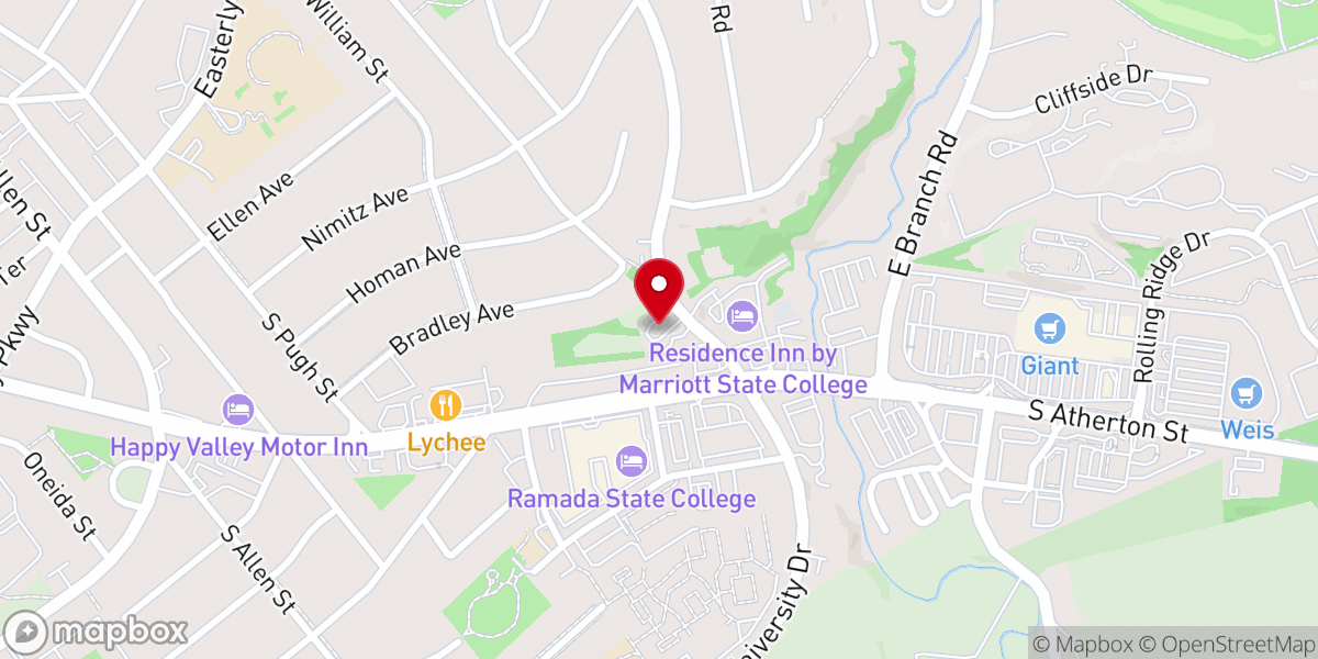Map showing location of New Covenant Baptist Church