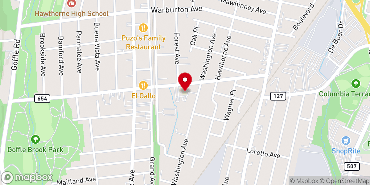 Map showing location of St. Anthony School