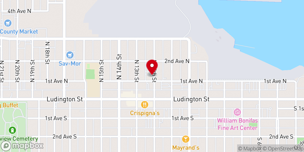 Map showing location of New Harvest Ministries