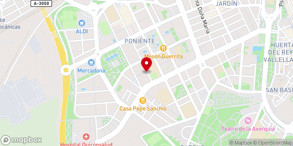 Map showing location of La Abadia del Sacristán