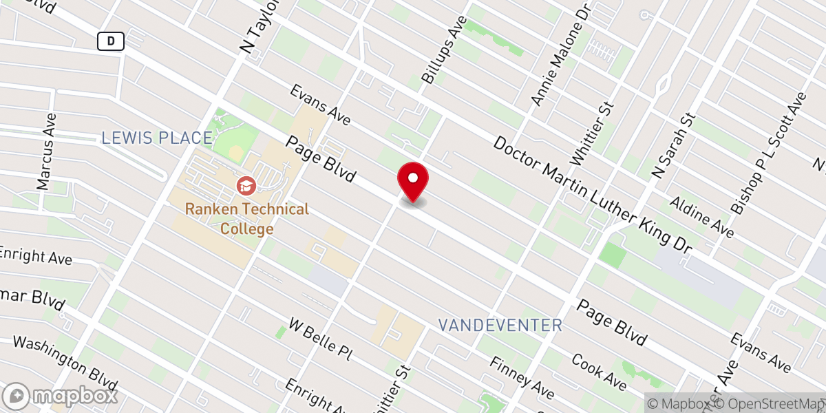 Map showing location of Gospel Lighthouse Church of God