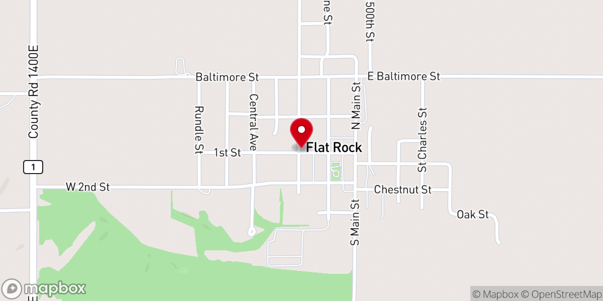 Map showing location of Palestine Baptist Association