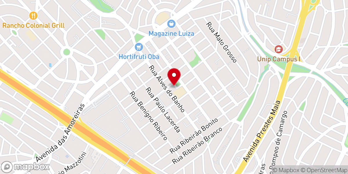 Map showing location of Paróquia da Imaculada