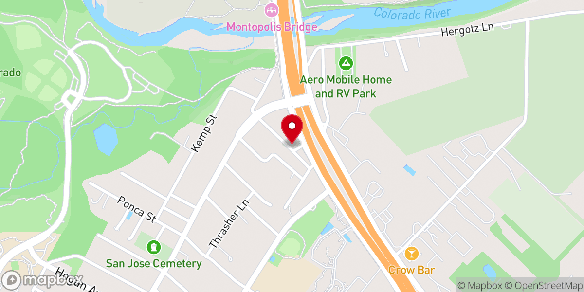 Map showing location of Morning Glory Church of God in Christ
