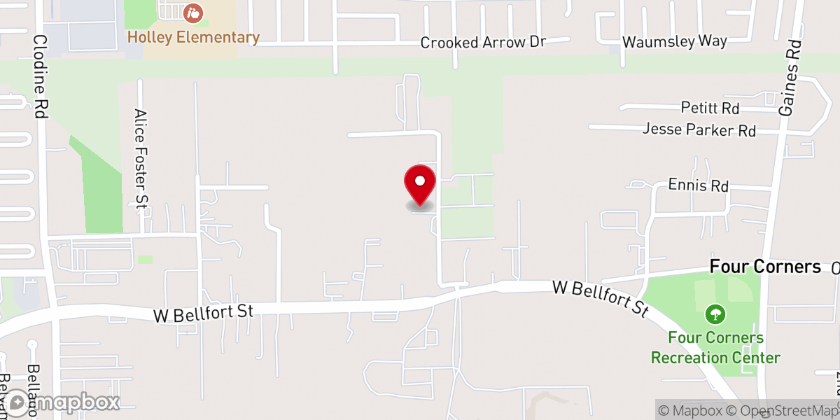 Map showing location of Pleasant Green Baptist Church