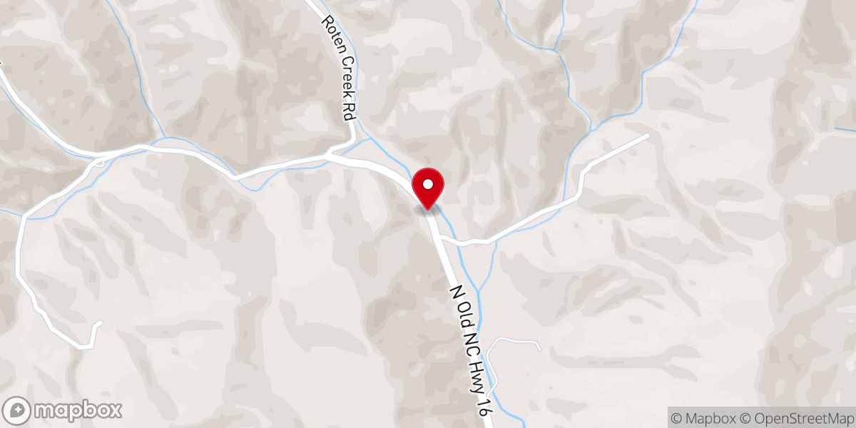 Map showing location of Poplar Cove Church
