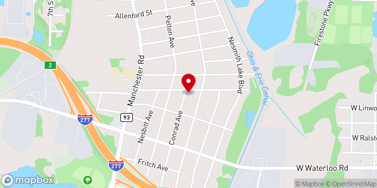 Map showing location of Allenside Presbyterian Church