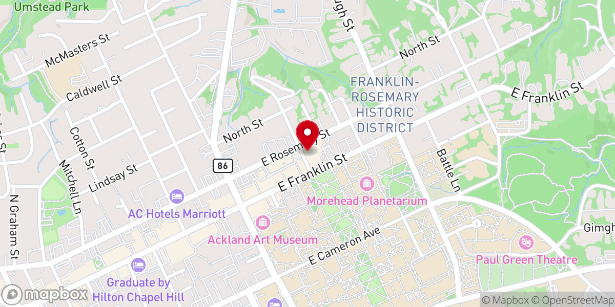 Map showing location of Presbyterian Campus Ministry