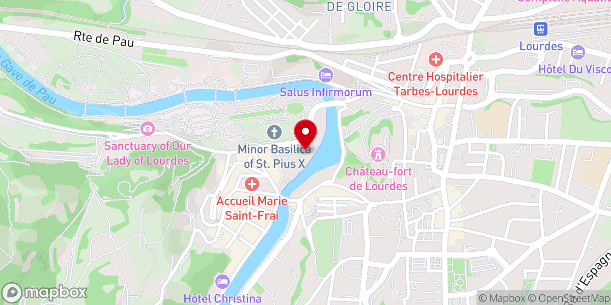 Map showing location of Chapelle Notre Dame
