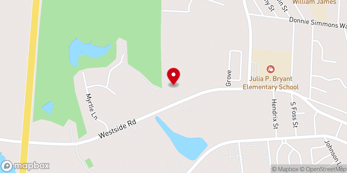 Map showing location of Statesboro Worship