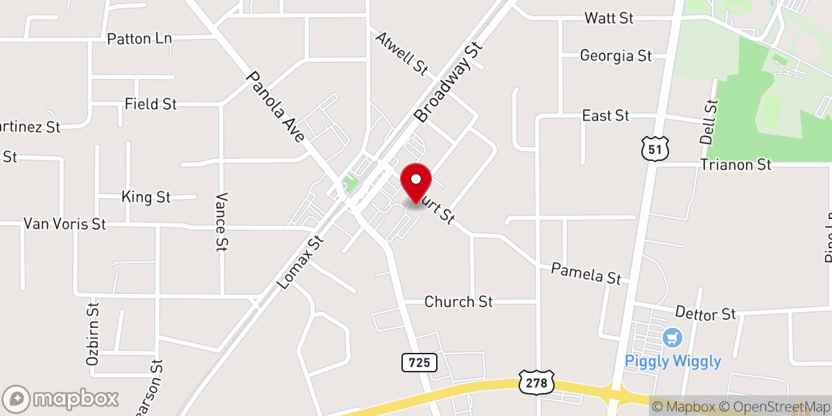 Map showing location of The Family Christian Church