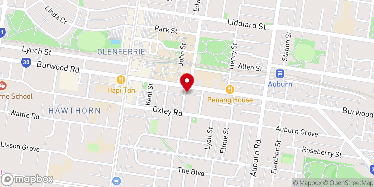 Map showing location of St Columbs Anglican Church