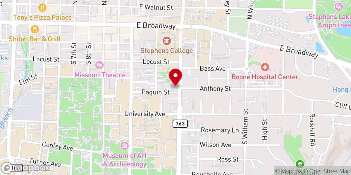 Map showing location of Institute of Religion