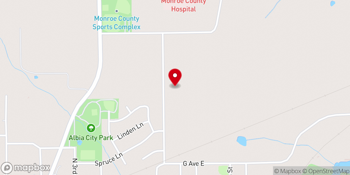 Map showing location of Cornerstone Community Church