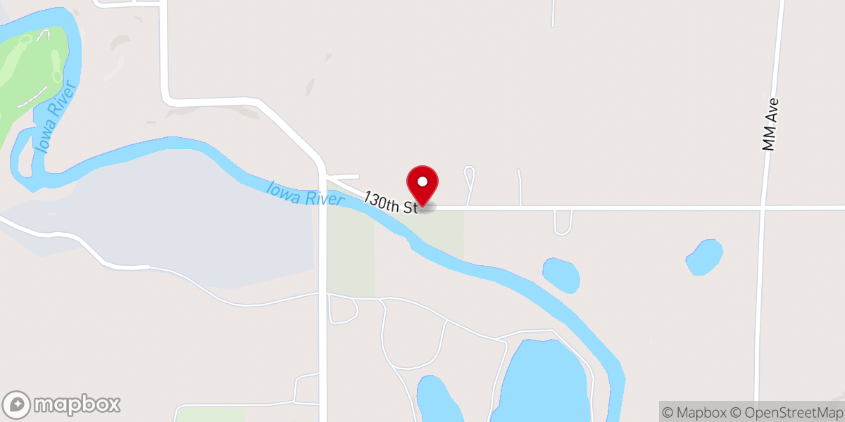 Map showing location of Iowa Falls River Access