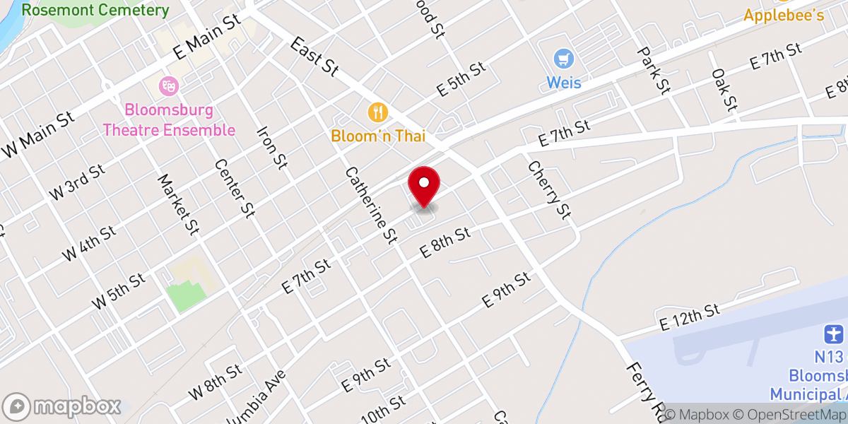 Map showing location of Trinity Reformed United Church of Christ
