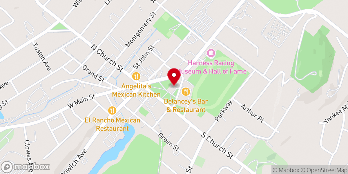 Map showing location of Goshen Ecumenical Pantry - Food Distribution Center