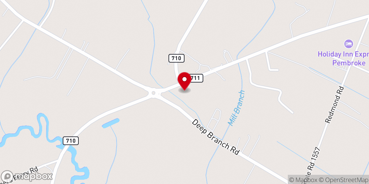 Map showing location of Seventh-day Adventist Church