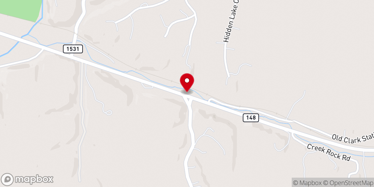 Map showing location of Fisherville Church of Christ