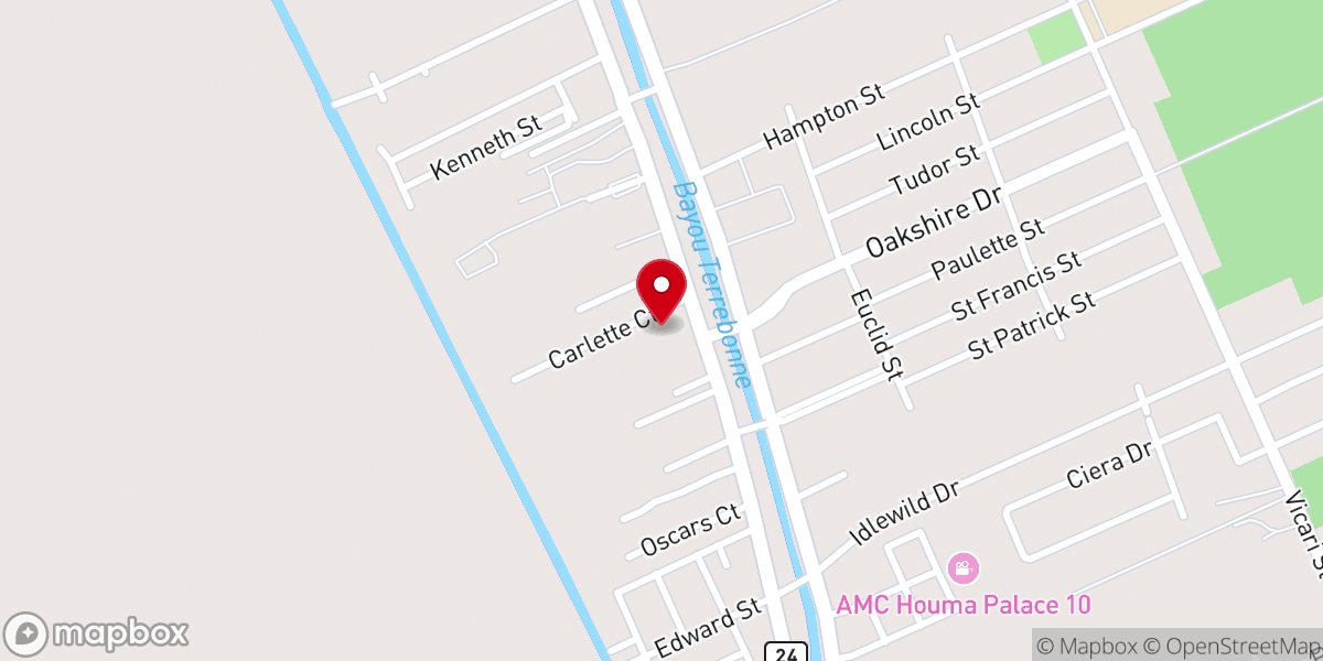 Map showing location of Resurrection Methodist Church