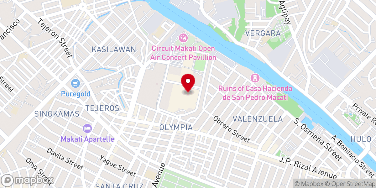 Map showing location of WIN Makati Church