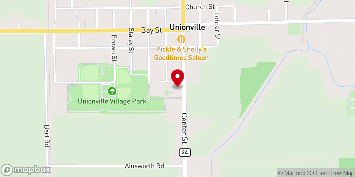 Map showing location of Christ the King Lutheran School