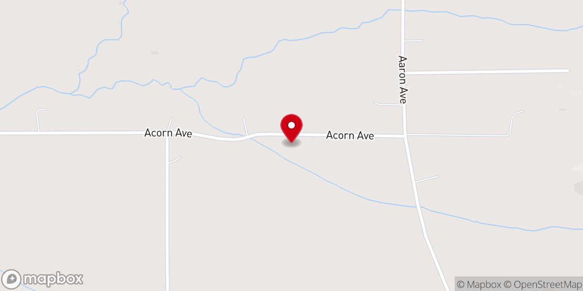 Map showing location of Peace Church