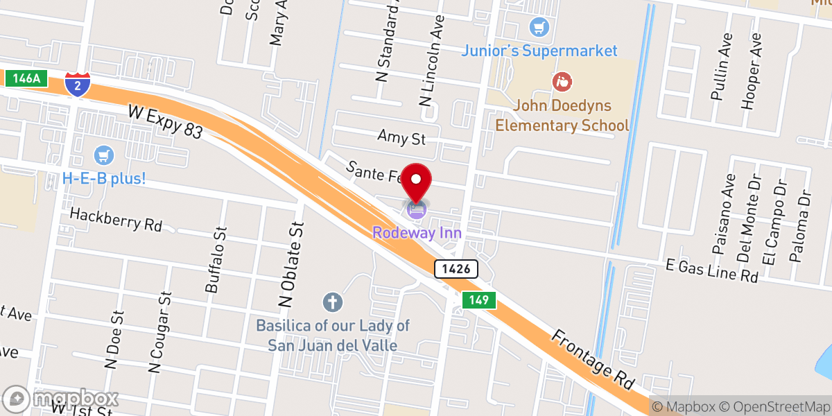 Map showing location of Rodeway Inn San Juan