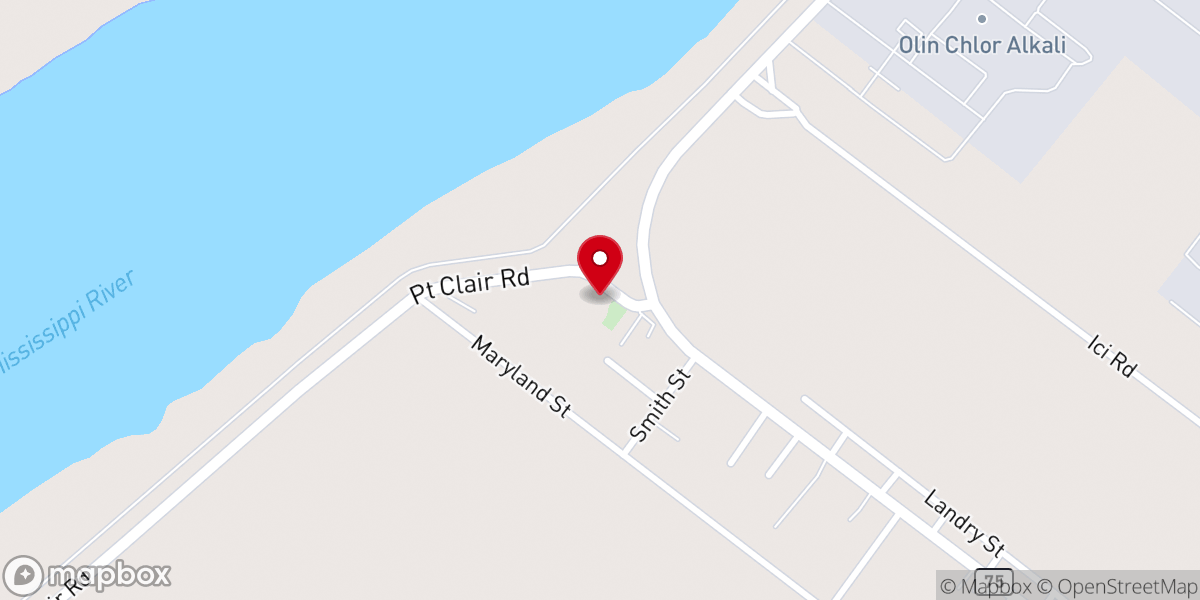 Map showing location of New Jerusalem Baptist Church