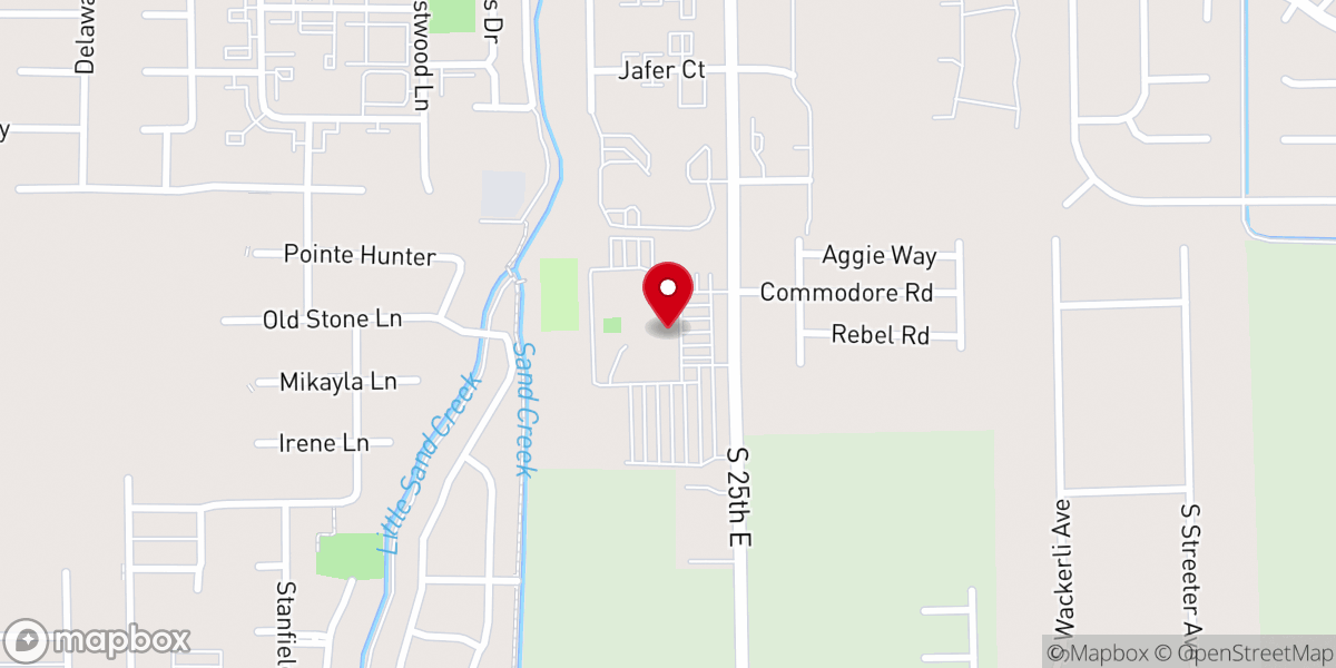 Map showing location of Watersprings Church