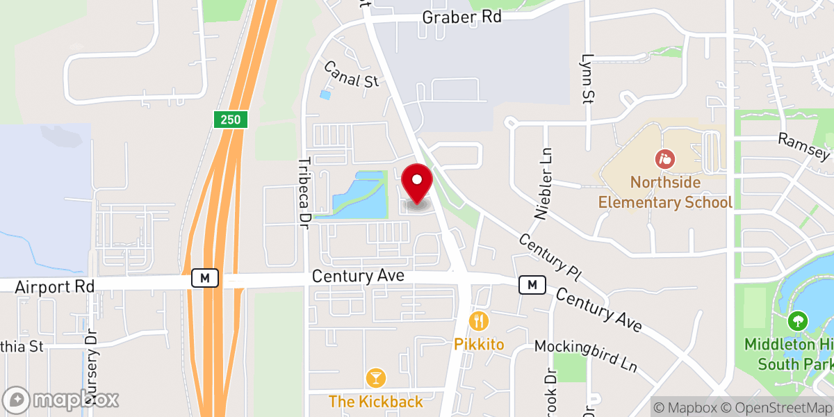 Map showing location of WayForward Resources - Office & Support Services