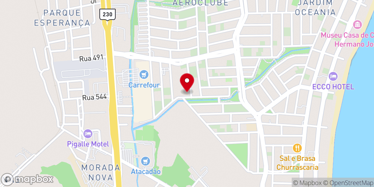 Map showing location of Santuário Mãe Rainha