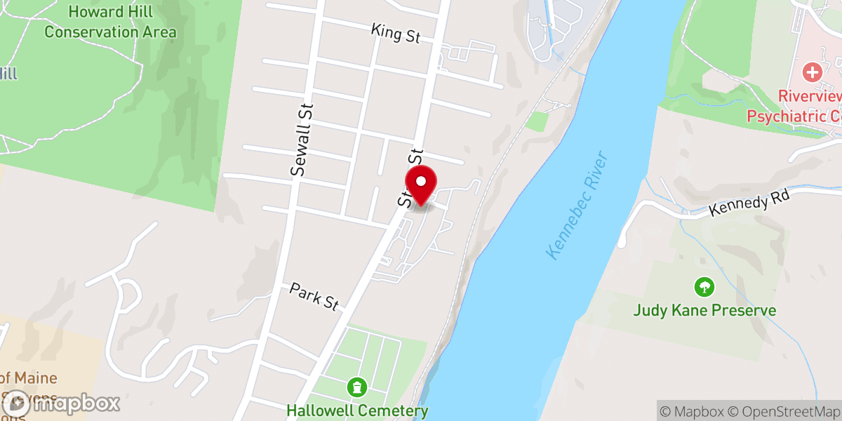 Map showing location of Maine Conference United Church of Christ
