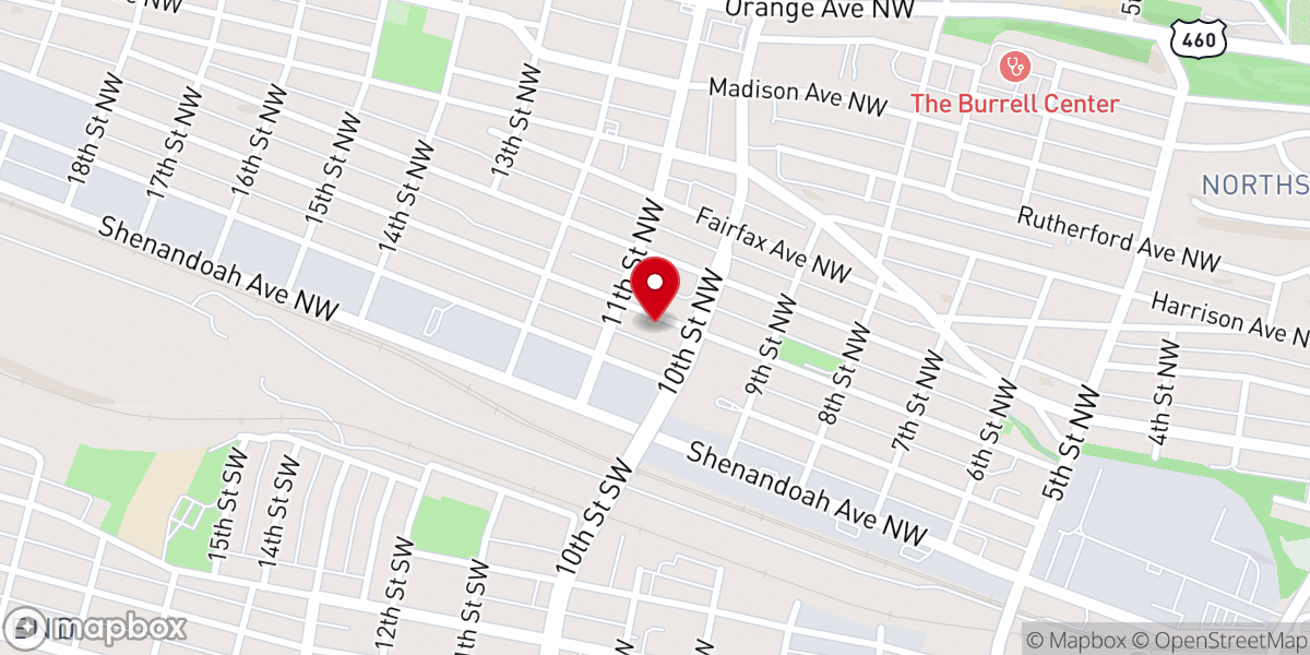 Map showing location of Greater Love Church