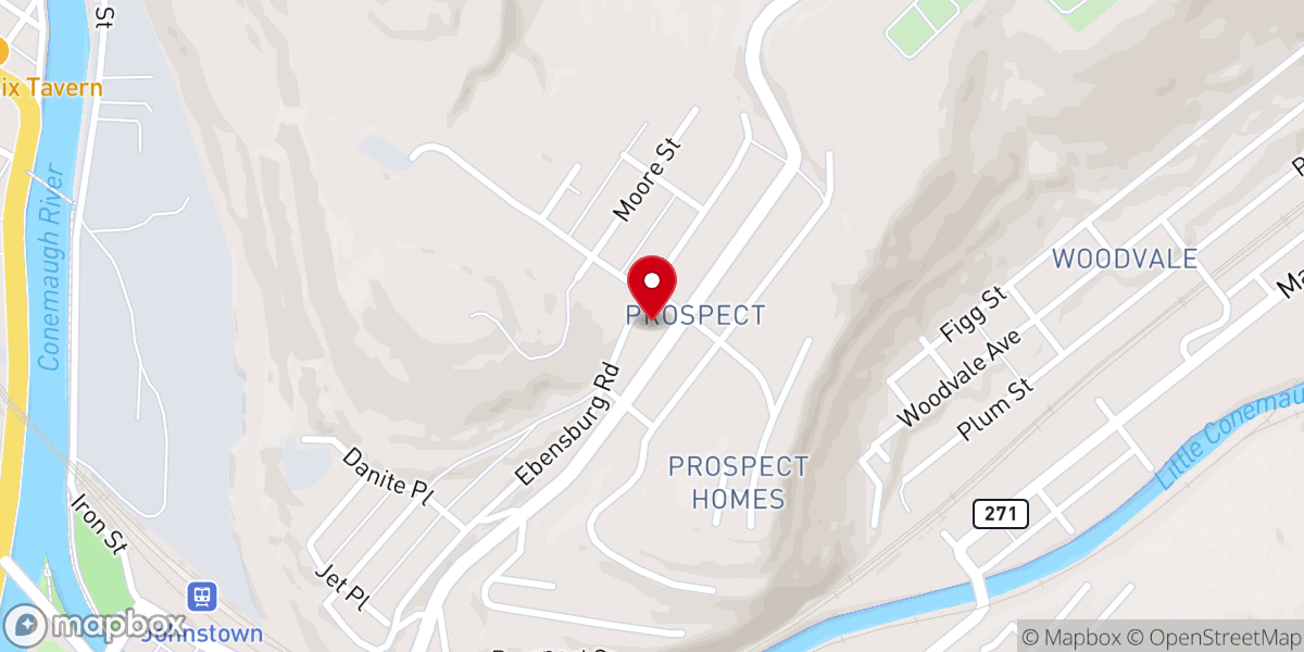 Map showing location of Jefferson Memorial First Church