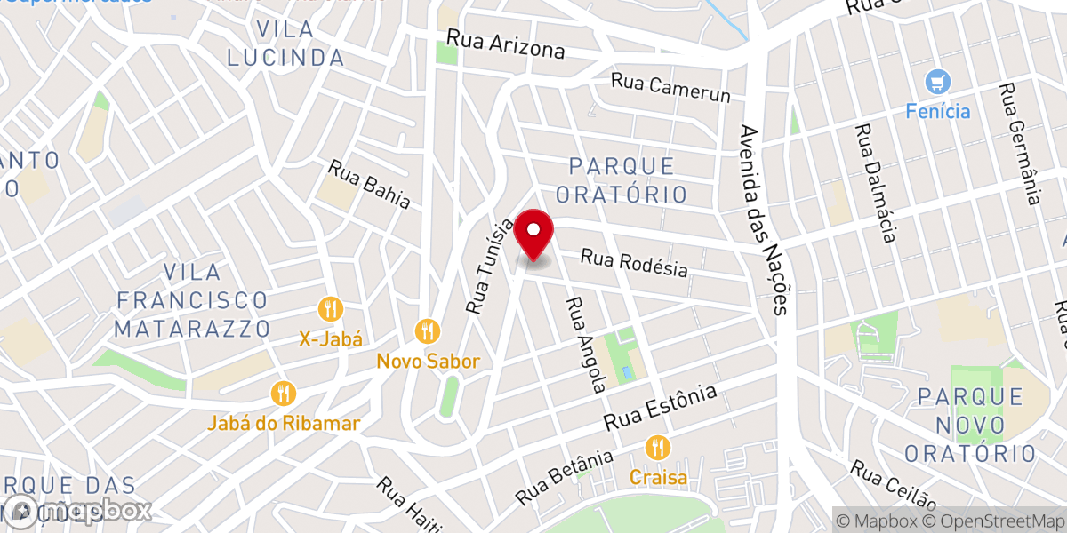 Map showing location of Igreja Evangélica Avivamento Bíblico